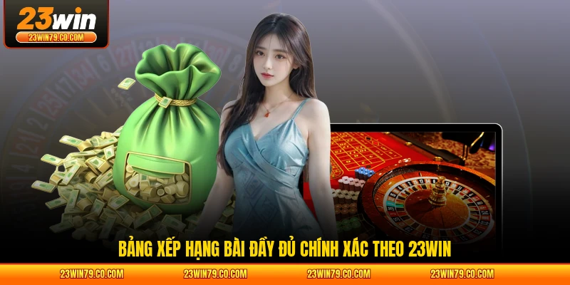 Bảng xếp hạng bài đầy đủ chính xác theo 23WIN