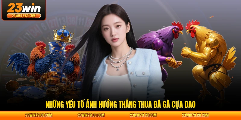 Những yếu tố ảnh hưởng thắng thua đá gà cựa dao